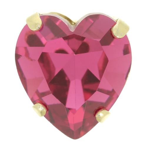 Conjunto de cristal Aurora Heart A4831 Antique Heart 11x10 mm - Oro - Rosa x1