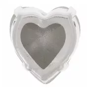 Cristal engastado Aurora Heart A4831 Antique Heart 11x10 mm - Rodio - Cristal x1