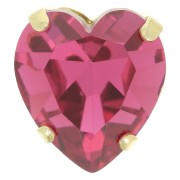 Conjunto cristal Aurora Corazón A4831 Corazón Antiguo 15.5x14 mm - Oro - Rosa x1|raw }}