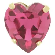 Conjunto cristal Aurora Corazón A4831 Corazón Antiguo 15.5x14 mm - Oro - Rosa x1