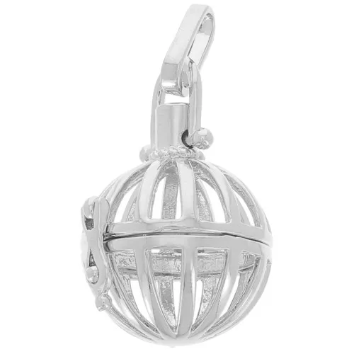 Colgante Bola de Embarazo 21mm para Bola 16mm - Rodio x1