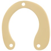 Entrepieza en forma de U 22x21 mm - Acero inoxidable dorado 316L x1