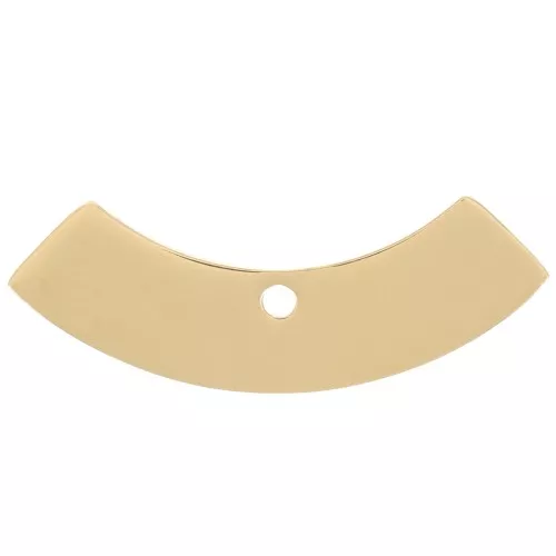 Colgante Medio Círculo 9x24 mm - Acero Inoxidable 316L Dorado x1
