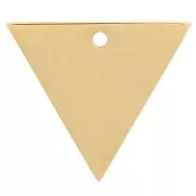 Dije triángulo 15x13 mm - Acero inoxidable 304 Dorado x1