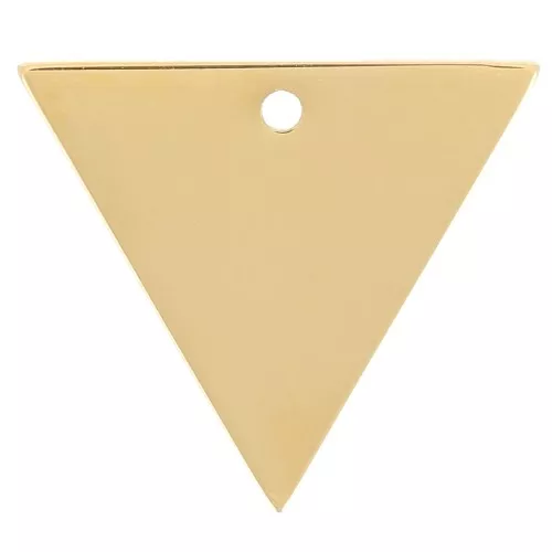 Dije triángulo 15x13 mm - Acero inoxidable 304 Dorado x1