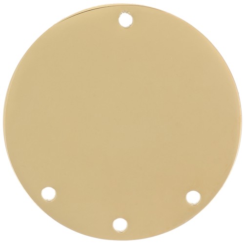 Colgante Candelabro Redondo 20mm - 3 Agujeros - Acero Inoxidable Dorado 316L x1