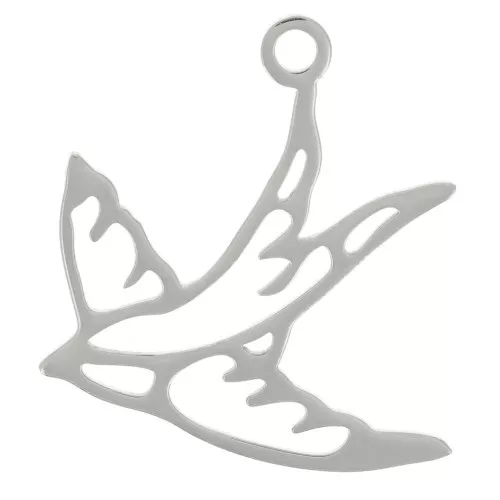 Encanto Golondrina 17x16 mm - Acero inoxidable 316L x1