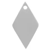 Dije de diamante 15x8 mm - Acero inoxidable 316L x1