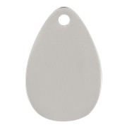 Colgante 12x8 mm - Acero inoxidable 316L x1