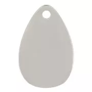 Colgante 12x8 mm - Acero inoxidable 316L x1