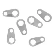 Clips de cierre ovalados 6x3mm - Acero inoxidable 316L x10
