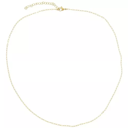 Forçat gargantilla de malla ovalada 1,4 mm - Acero inoxidable 316L Dorado x48cm