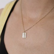 Forçat gargantilla de malla ovalada 1,4 mm - Acero inoxidable 316L Dorado x48cm