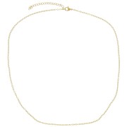 Forçat gargantilla de malla de 1,6 mm - Acero inoxidable 316L Dorado x48cm