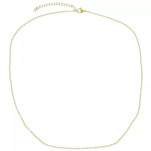 Forçat gargantilla de malla de 1,6 mm - Acero inoxidable 316L Dorado x48cm