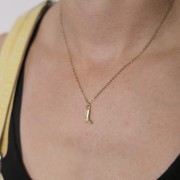 Forçat gargantilla de malla de 1,6 mm - Acero inoxidable 316L Dorado x48cm