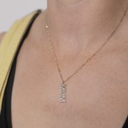 Gargantilla de malla Rombo 1,8 mm - Acero inoxidable dorado 316L x48cm