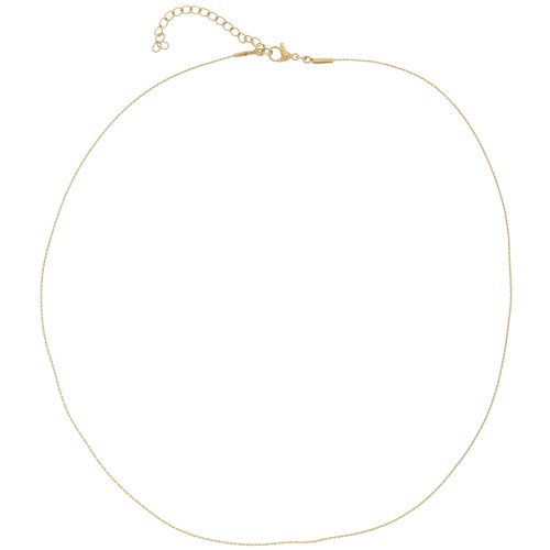 Gargantilla de malla Paloma 0,6 mm - Acero inoxidable dorado 316L x48cm