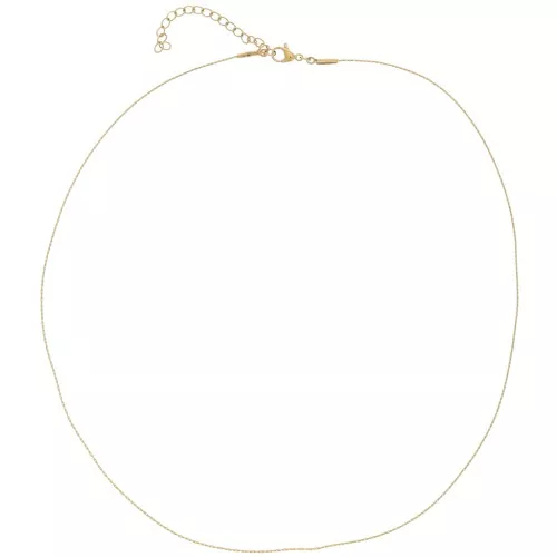 Gargantilla de malla Paloma 0,6 mm - Acero inoxidable dorado 316L x48cm