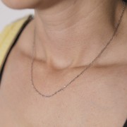 Forçat gargantilla de malla ovalada 1,6 mm - Acero inoxidable 316L x48cm