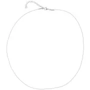 Gargantilla de malla Paloma 0,6 mm - Acero inoxidable 316L x48cm