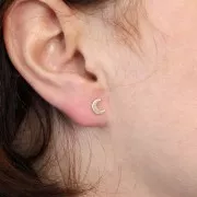 Alfileres de luna 6x5 mm - Gold Filled x2