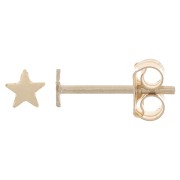 Mini Pendientes Estrella 3 mm - Gold Filled x2|raw }}