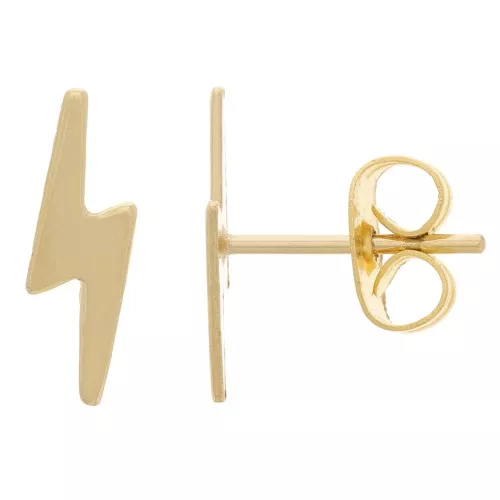 Clavos relámpago 11x3,5 mm - Gold Filled x2