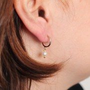 Pendientes de aro abierto de 12 mm con anilla abierta - Gold filled x2