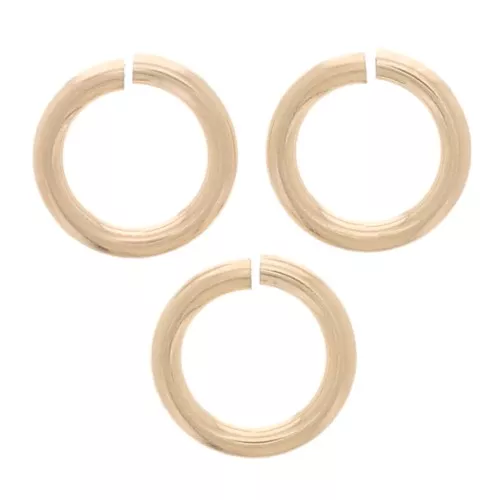 Anillas abiertas 4x0,65 mm - Gold filled x10