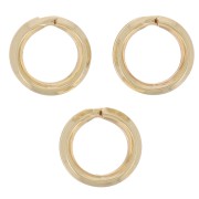 Anillas dobles 6,2x1 mm - Gold filled x5|raw }}