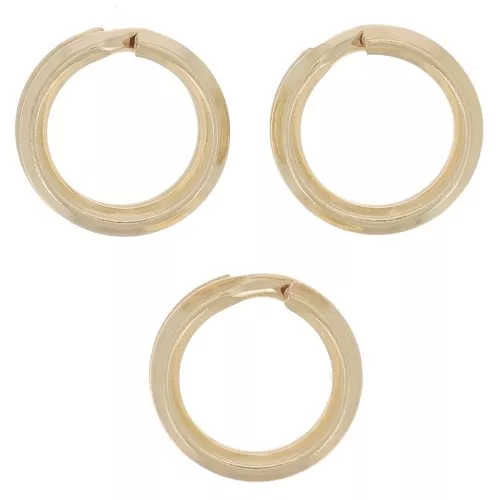 Anillas dobles 7,2x1 mm - Gold filled x5