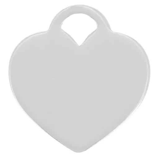 Colgante corazón 12,5x12 mm - Plata 925 x1