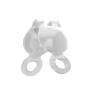 Cubre nudo 3,5 mm con anillas cerradas - Plata 925 x10