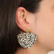 Pendientes 10x11 mm - Dorado x2