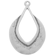 Colgante gota étnico 42x29 mm - Plata envejecida x1|raw }}