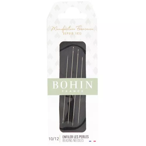 Agujas para enhebrar cuentas - Bohin - N°10 y N°12 x4