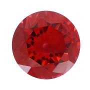 Cabujón redondo de óxido de circonio de 3 mm - Granate oscuro x1