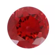 Cabujón redondo de óxido de circonio de 3 mm - Granate oscuro x1