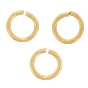 Anillos abiertos 4x0,6 mm - Acero inoxidable dorado 316L x50|raw }}