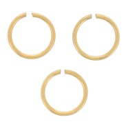 Anillos abiertos 4x0,4 mm - Acero inoxidable dorado 316L x50|raw }}