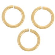 Anillas abiertas 7x1 mm - Acero inoxidable 316L Oro x50|raw }}