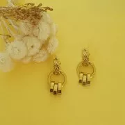 Anillas abiertas 14x2 mm en Acero inoxidable 316L Dorado x6