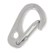 Cierres mosquetón de seguridad de 11 mm - Acero inoxidable 316L x10
