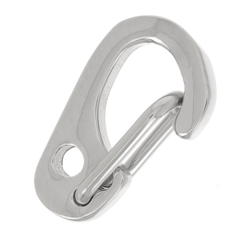 Cierres mosquetón de seguridad de 11 mm - Acero inoxidable 316L x10