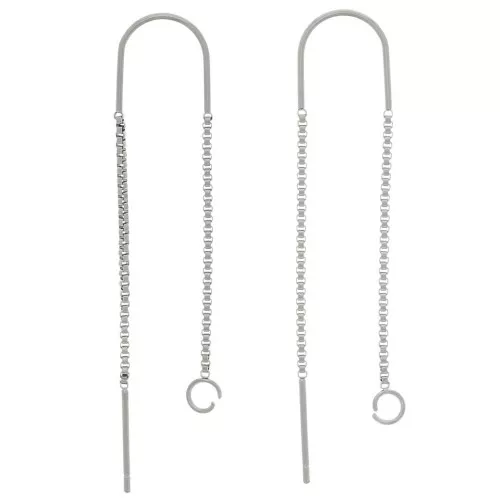 Pendientes de malla veneciana 38 + 43 mm - Acero inoxidable 304 x20
