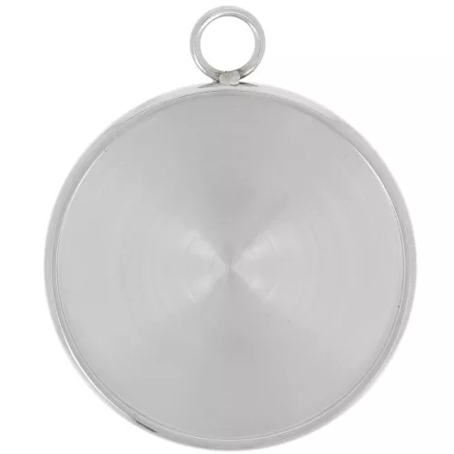 Colgante redondo para cabujón de fondo plano de 20 mm - Acero inoxidable 304 x1
