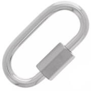 Cierre de rosca ovalado 21x11 mm - Acero inoxidable 304 x1