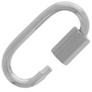 Cierre de rosca ovalado 21x11 mm - Acero inoxidable 304 x1