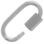 Cierre de rosca ovalado 21x11 mm - Acero inoxidable 304 x1